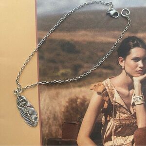 Spell & The Gypsy Collective Sterling Sliver Feather Bracelet